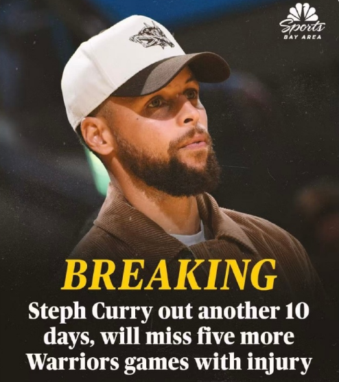 球速体育链接-勇士官宣：库里膝伤十天后复查至少再缺席5场 此前已缺席10场